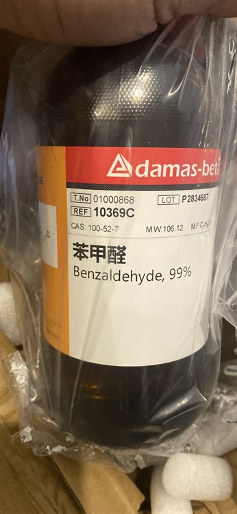 Benzaldehyde C6H5CHO Chai 500ml Cas: 100-52-7